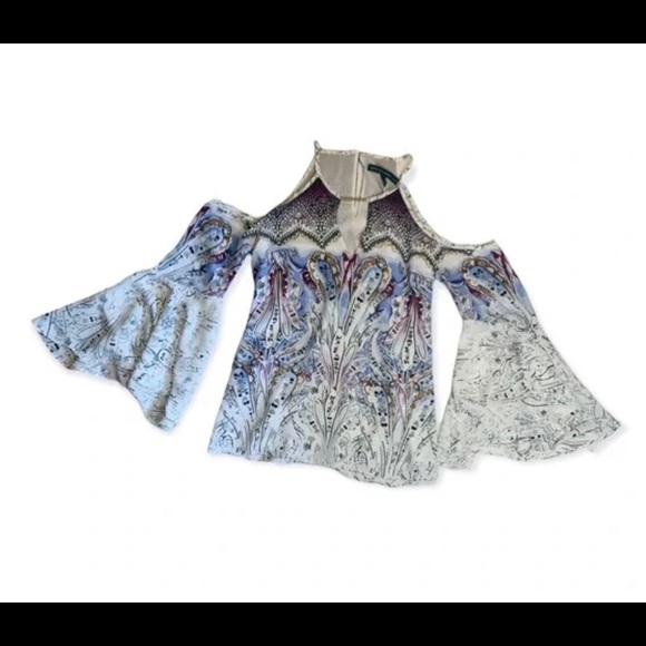 WHBM “Tasha” cold shoulder blouse - Picture 9 of 16